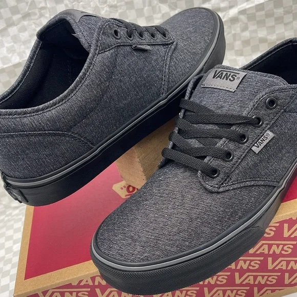 Vans Men’s Sneakers Canvas Upper Atwood
(Varsity Textile) Black/Pewt
VN0A45J9VEJ - Picture 10 of 16